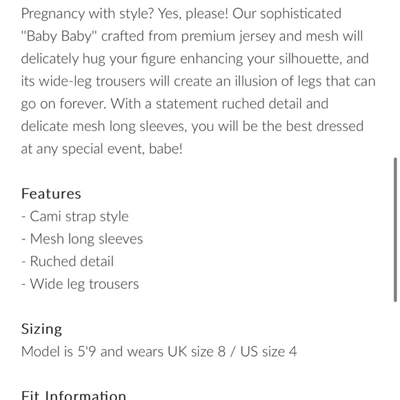 Club L London baby baby rose pink maternity ruched Bardot jumpsuit - Picture 8 of 8